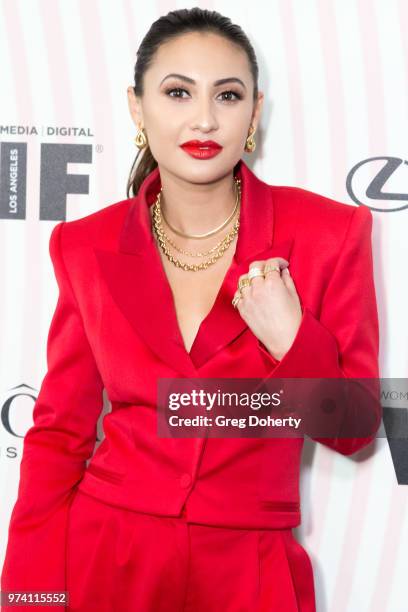 Francsia Raisa attends Women In Film 2018 Crystal + Lucy Award at The Beverly Hilton Hotel on June 13, 2018 in Beverly Hills, California.