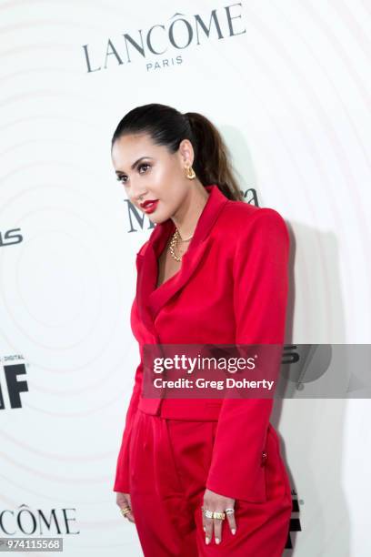 Francsia Raisa attends Women In Film 2018 Crystal + Lucy Award at The Beverly Hilton Hotel on June 13, 2018 in Beverly Hills, California.