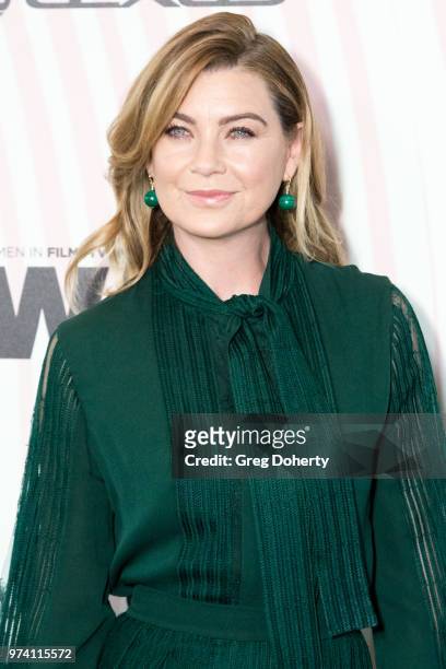 Ellen Pompeo attends Women In Film 2018 Crystal + Lucy Award at The Beverly Hilton Hotel on June 13, 2018 in Beverly Hills, California.