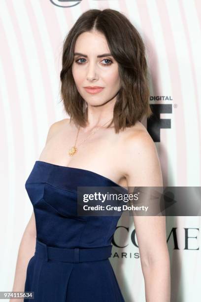 Alison Brie attends Women In Film 2018 Crystal + Lucy Award at The Beverly Hilton Hotel on June 13, 2018 in Beverly Hills, California.