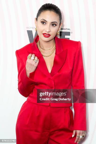 Francsia Raisa attends Women In Film 2018 Crystal + Lucy Award at The Beverly Hilton Hotel on June 13, 2018 in Beverly Hills, California.