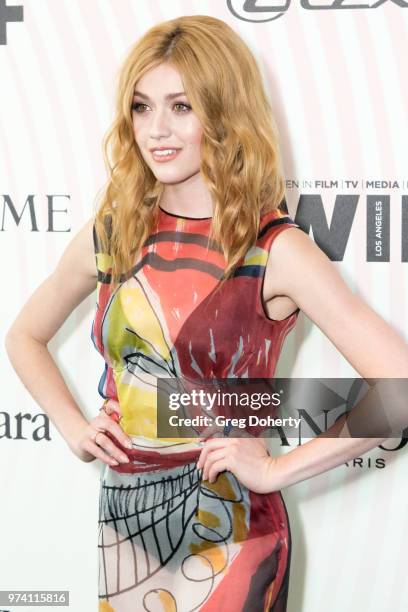 Katherine McNamara attends Women In Film 2018 Crystal + Lucy Award at The Beverly Hilton Hotel on June 13, 2018 in Beverly Hills, California.