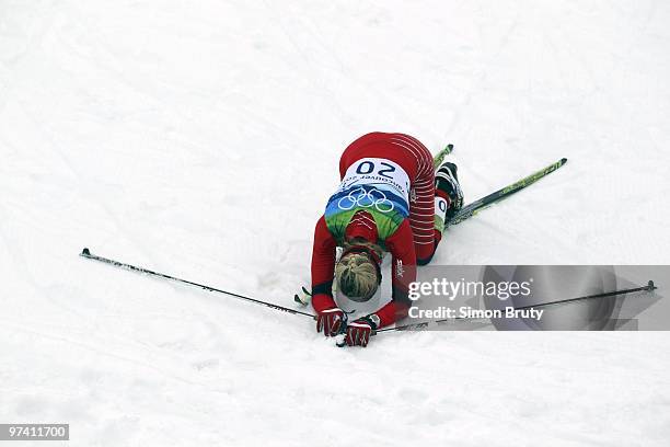 Winter Olympics: Norway Therese Johaug after Women's 30K Mass Start Classic at Whistler Olympic Park. Whistler, Canada 2/27/2010 CREDIT: Simon Bruty