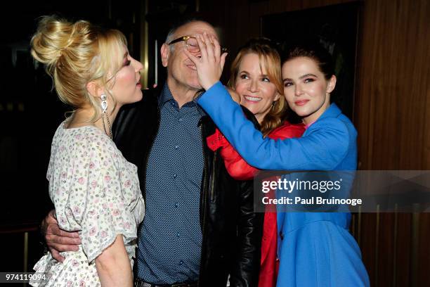 Madelyn Deutch, Howard Deutch, Lea Thompson and Zoey Deutch attend MarVista Entertainment And Parkside Pictures With The Cinema Society Host The...