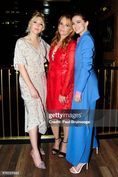 Madelyn Deutch, Lea Thompson and Zoey Deutch attend MarVista Entertainment And Parkside Pictures With The Cinema Society Host The After Party For...