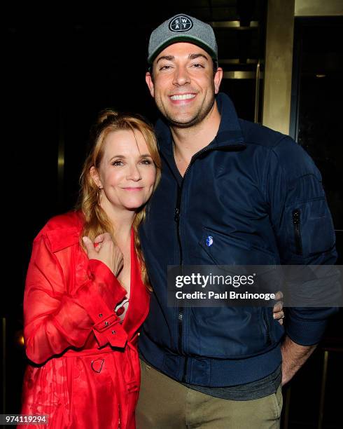 Lea Thompson and Zachary Levi attend MarVista Entertainment And Parkside Pictures With The Cinema Society Host The After Party For "The Year Of...