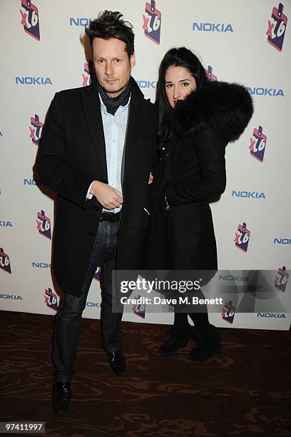 Percy Parker and Amy Molyneaux attend the Nokia X6 launch party at Sketch on March 3, 2010 in London, England.