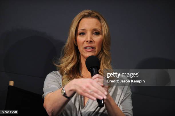 Actress Lisa Kudrow promotes "Who Do You Think You Are?" at the Apple Store Soho on March 3, 2010 in New York City.