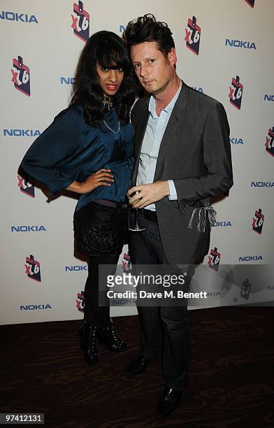 Joy Vieli and Percy Parker attend the Nokia X6 launch party at Sketch on March 3, 2010 in London, England.