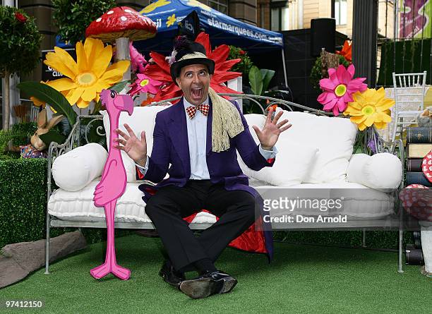 Vince Sorrenti attends the launch of the Cancer Council's "Australia's Biggest Morning Tea" event to coincide with Disney's Alice In Wonderland...