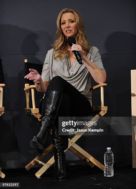 Actress Lisa Kudrow promotes "Who Do You Think You Are?" at the Apple Store Soho on March 3, 2010 in New York City.