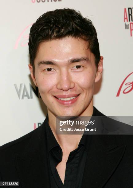 Actor Rick Yune attends Artists for Peace and Justice hosted by Vanity Fair and Brioni held at Bar Nineteen 12 on March 3, 2010 in Beverly Hills,...