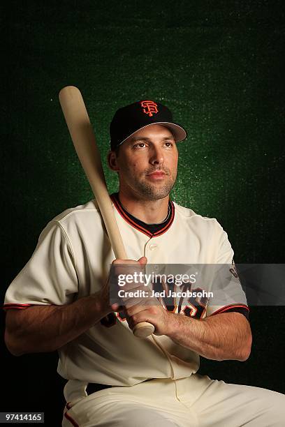 Mark DeRosa of the San Francisco Giants poses during media photo day on February 28, 2010 at Scottsdale Stadium in Scottsdale, Arizona.