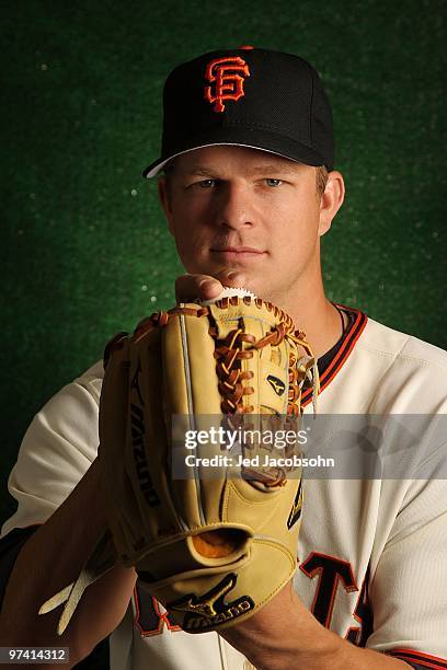 Matt Cain of the San Francisco Giants poses during media photo day on February 28, 2010 at Scottsdale Stadium in Scottsdale, Arizona.