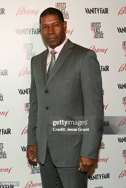 Actor Dennis Haysbert attends Artists for Peace and Justice hosted by Vanity Fair and Brioni held at Bar Nineteen 12 on March 3, 2010 in Beverly...