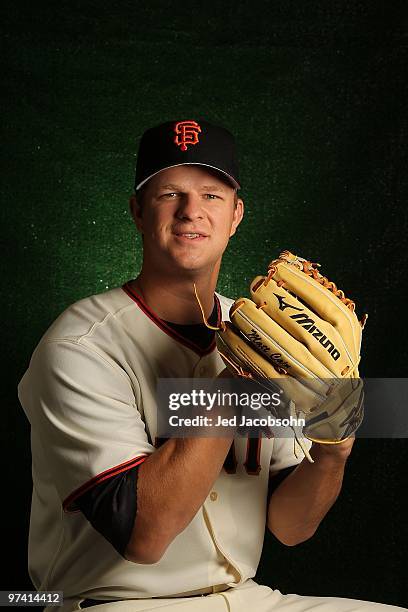 Matt Cain of the San Francisco Giants poses during media photo day on February 28, 2010 at Scottsdale Stadium in Scottsdale, Arizona.