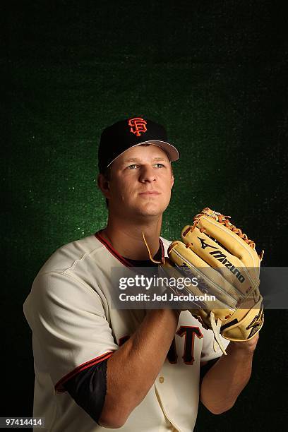 Matt Cain of the San Francisco Giants poses during media photo day on February 28, 2010 at Scottsdale Stadium in Scottsdale, Arizona.