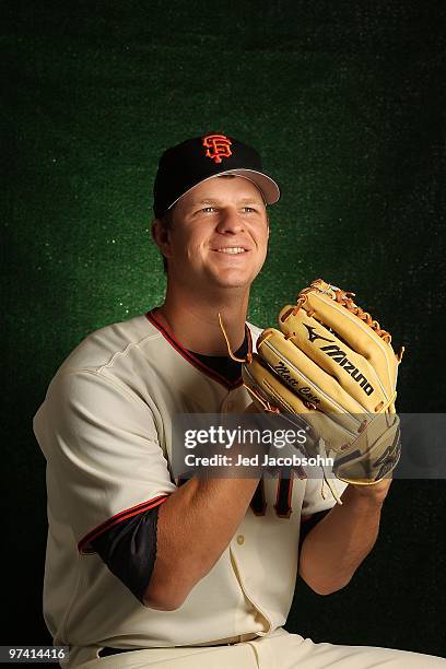 Matt Cain of the San Francisco Giants poses during media photo day on February 28, 2010 at Scottsdale Stadium in Scottsdale, Arizona.