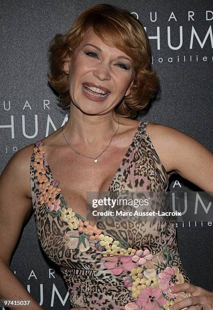 Marlene Mourreau attend the Jeweler Edouard Nahum Celebrates Birthday the at VIP Room Theatre on March 3, 2010 in Paris, France.