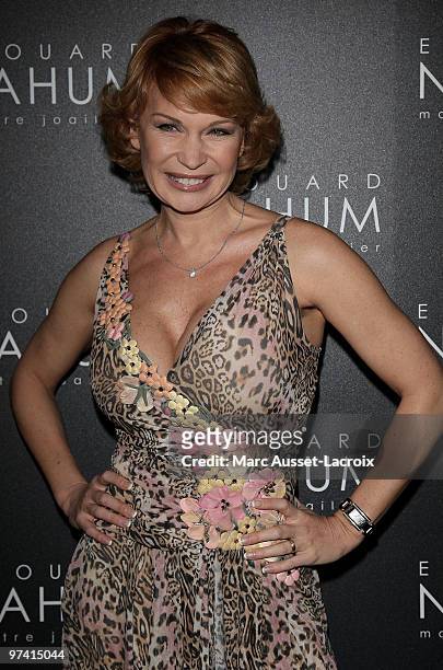 Marlene Mourreau attend the Jeweler Edouard Nahum Celebrates Birthday the at VIP Room Theatre on March 3, 2010 in Paris, France.