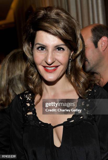 Actress Nia Vardalos attends Artists for Peace and Justice hosted by Vanity Fair and Brioni held at Bar Nineteen 12 on March 3, 2010 in Beverly...