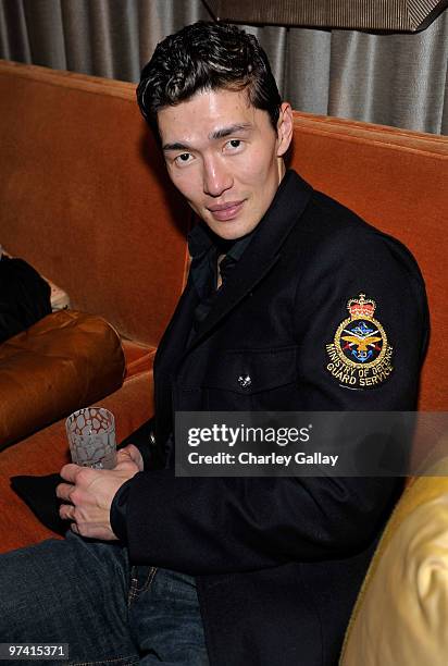 Actor Rick Yune attends Artists for Peace and Justice hosted by Vanity Fair and Brioni held at Bar Nineteen 12 on March 3, 2010 in Beverly Hills,...