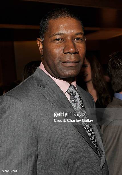 Actor Dennis Haysbert attends Artists for Peace and Justice hosted by Vanity Fair and Brioni held at Bar Nineteen 12 on March 3, 2010 in Beverly...