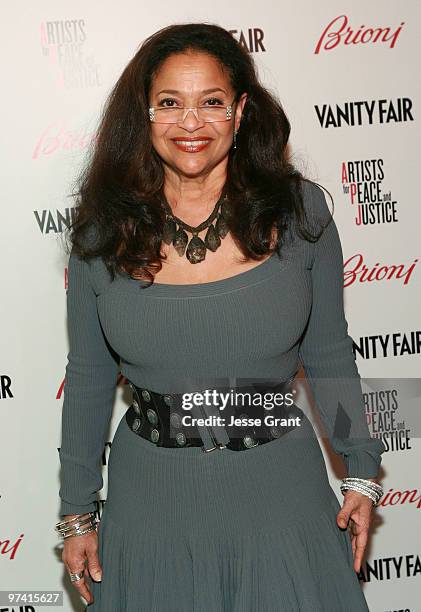 Debbie Allen attends Artists for Peace and Justice hosted by Vanity Fair and Brioni held at Bar Nineteen 12 on March 3, 2010 in Beverly Hills,...