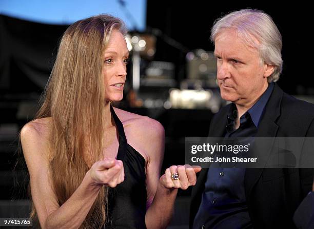 Actress Suzy Amis and director James Cameron attend Global Green USA's 7th Annual Pre-Oscar Party at Avalon on March 3, 2010 in Hollywood, California.