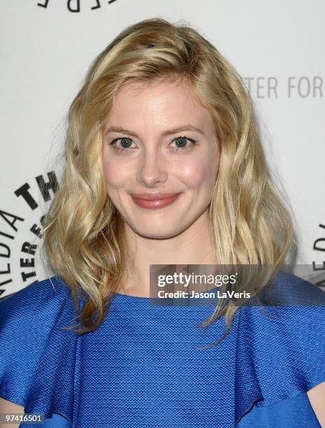 Actress Gillian Jacobs attends the "Community" event at the 27th annual PaleyFest at Saban Theatre on March 3, 2010 in Beverly Hills, California.