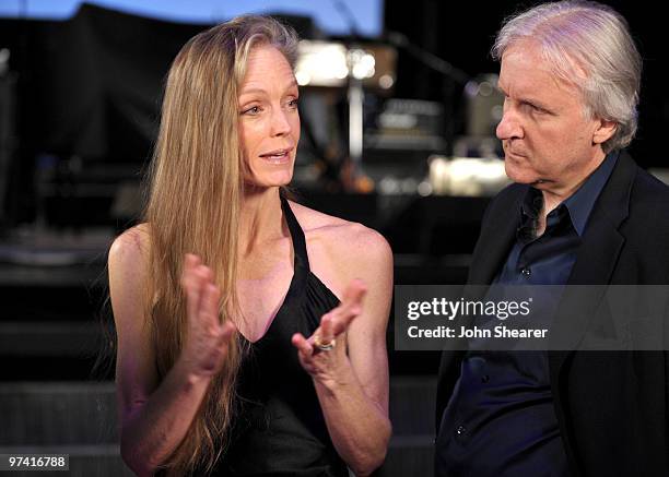 Actress Suzy Amis and director James Cameron attend Global Green USA's 7th Annual Pre-Oscar Party at Avalon on March 3, 2010 in Hollywood, California.