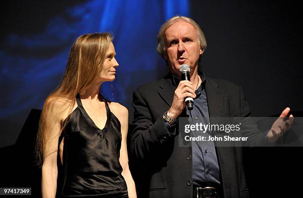 Actress Suzy Amis and director James Cameron attend Global Green USA's 7th Annual Pre-Oscar Party at Avalon on March 3, 2010 in Hollywood, California.