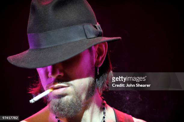Musician Dave Navarro performs onstage during Global Green USA's 7th Annual Pre-Oscar Party at Avalon on March 3, 2010 in Hollywood, California.