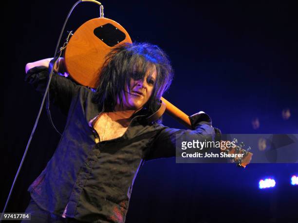 Musician Steve Stevens performs onstage during Global Green USA's 7th Annual Pre-Oscar Party at Avalon on March 3, 2010 in Hollywood, California.