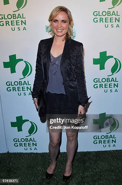 Actress Radha Mitchell arrives at Global Green USA's 7th Annual Pre-Oscar Party at Avalon on March 3, 2010 in Hollywood, California.
