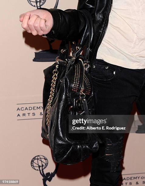 Actress Sarah Hyland arrives at the Academy of Television Arts & Sciences' Evening with "Modern Family" at Leonard H. Goldenson Theatre on March 3,...