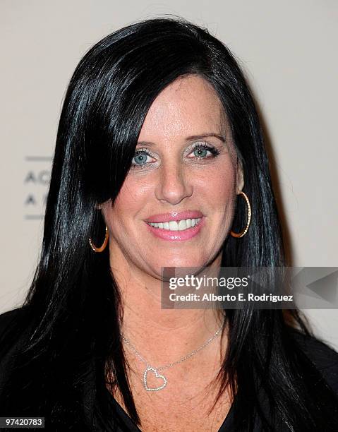 Host Patti Stanger arrives at the Academy of Television Arts & Sciences' Evening with "Modern Family" at Leonard H. Goldenson Theatre on March 3,...