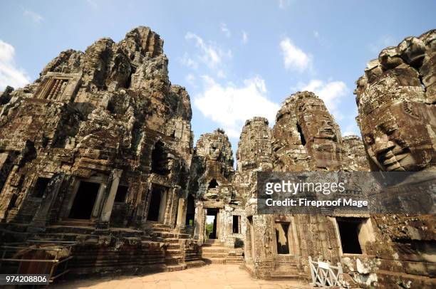 the bayon, siem reap, cambodia - mage stock pictures, royalty-free photos & images