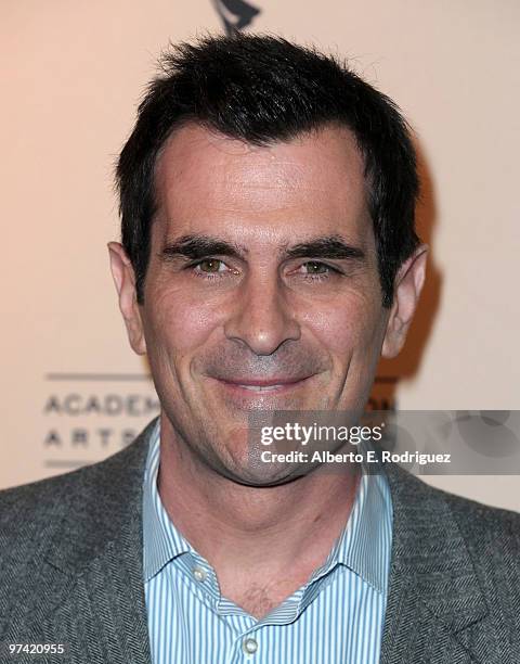 Actor Ty Burrell arrives at the Academy of Television Arts & Sciences' Evening with "Modern Family" at Leonard H. Goldenson Theatre on March 3, 2010...