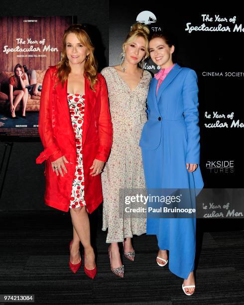 Lea Thompson, Madelyn Deutch and Zoey Deutch attend MarVista Entertainment And Parkside Pictures With The Cinema Society Host A Special Screening Of...