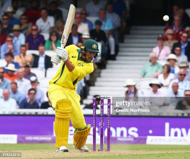 Ashton Agar of Australia during One Day International Series match between England and Australia at Kia Oval Ground, London, England on 13 June 2018.