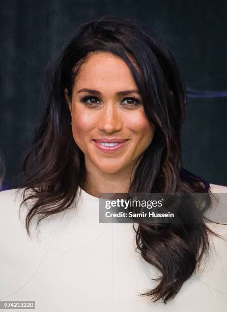 Meghan, Duchess of Sussex opens the new Mersey Gateway Bridge on June 14, 2018 in Widness, England.