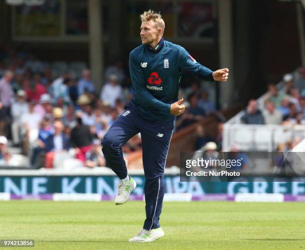 England's Joe Root during One Day International Series match between England and Australia at Kia Oval Ground, London, England on 13 June 2018.