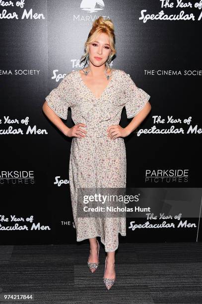 Madelyn Deutch attends "The Year Of Spectacular Men" New York Premiere at The Landmark at 57 West on June 13, 2018 in New York City.