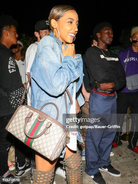 Tinashe Kachingwe is seen on June 14, 2018 in Los Angeles, California.