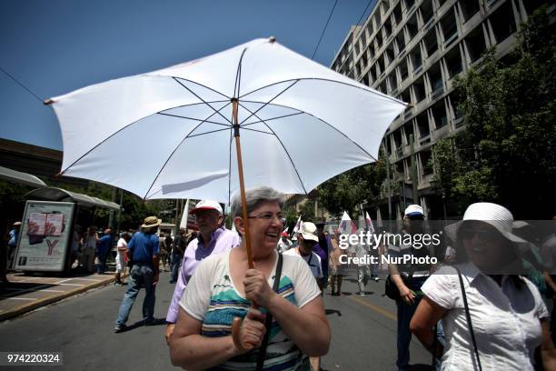 Anti-austerity rally in Athens, Greece on June 14, 2018 against the voting of the new multi bill.