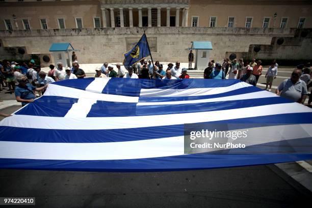 Anti-austerity rally in Athens, Greece on June 14, 2018 against the voting of the new multi bill.