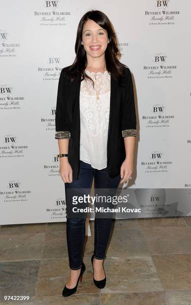 Actress Marla Sokoloff attends the Pre-Oscar Poolside Party benefiting The Red Cross Haiti & Chile Relief Fund at the Beverly Wilshire - Four Seasons...