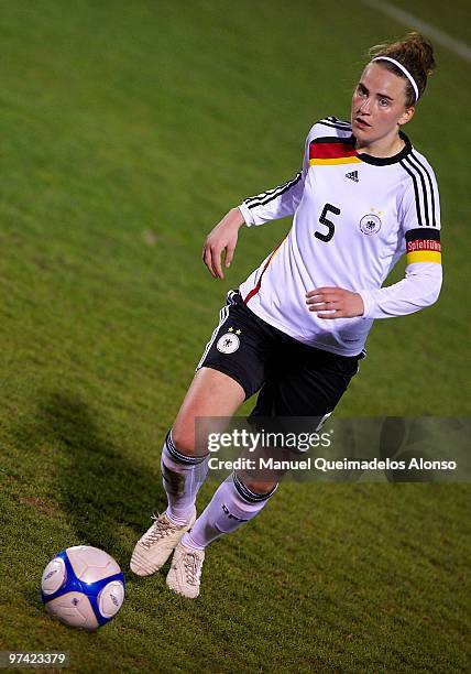 Valeria Kleiner of Germany in action during the women's international friendly match between Germany and USA on March 3, 2010 in La Manga, Spain. USA...