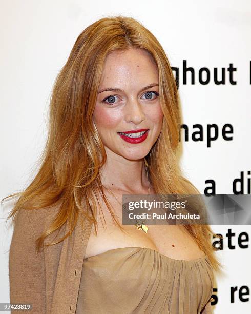 Actress Heather Graham arrives at the "ManifestEquality" Art Gallery And Performance Space - Opening Night Party at ManifestEquality on March 3, 2010...